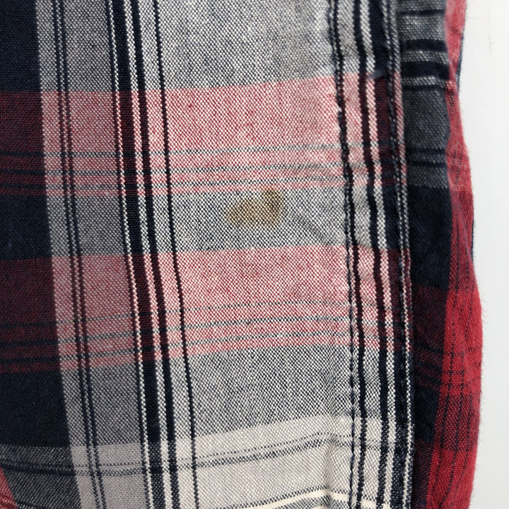 Carhartt Relaxed Fit Check Pattern Short Sleeve Work Shirt, Men's Medium cotton red type Vintage Second Hand