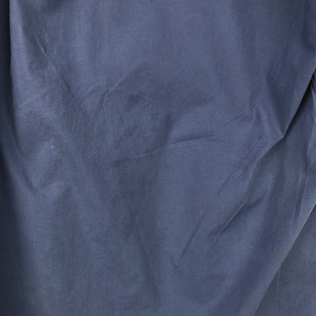 Burberry's London Short-Sleeve Button-Down Shirt, Men's Size M (approx.) unclear navy blue type Vintage Second Hand