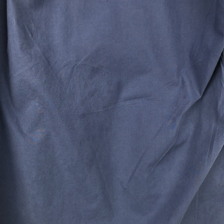 Burberry's London Short-Sleeve Button-Down Shirt, Men's Size M (approx.) unclear navy blue type Vintage Second Hand