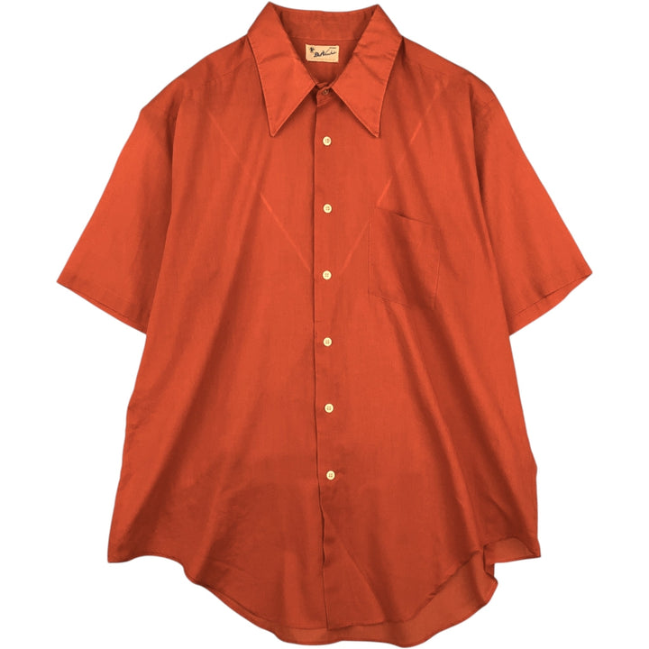 Del Vecchio short-sleeved shirt, men's size XL (equivalent), vintage. unclear red type Vintage Second Hand
