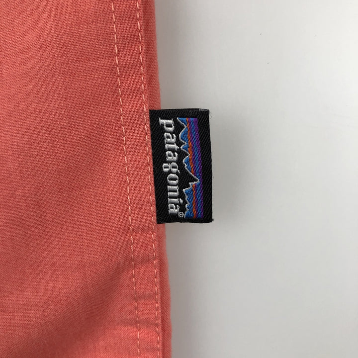 Patagonia Organic Cotton Men's Go To Shirt 52690SP14 Short Sleeve Poly-Cotton Shirt (Men's XL equivalent) Organic cotton coral Vintage Second Hand