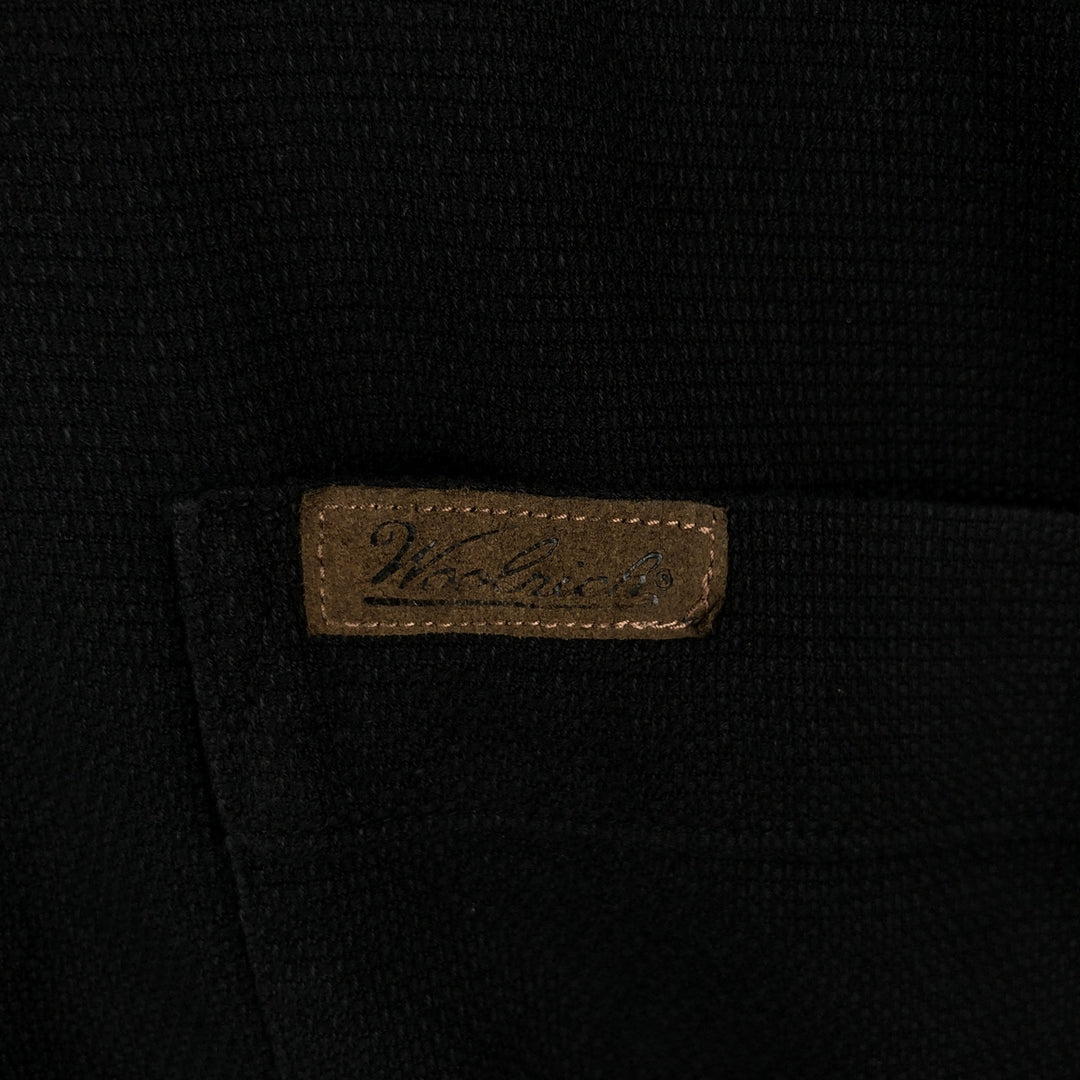 2000'S Woolrich Short-Sleeve Button-Down Shirt, Men's Size XL (approx.) cotton black type Vintage Second Hand
