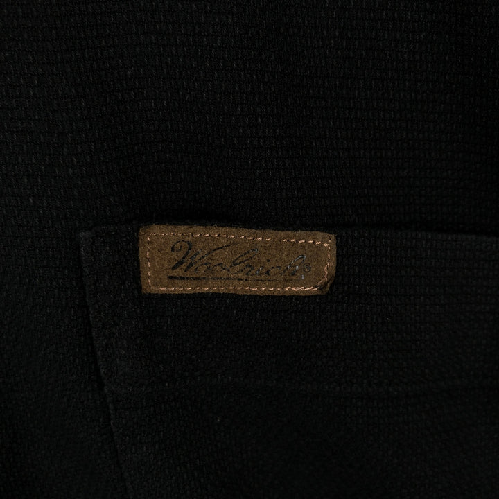 2000'S Woolrich Short-Sleeve Button-Down Shirt, Men's Size XL (approx.) cotton black type Vintage Second Hand