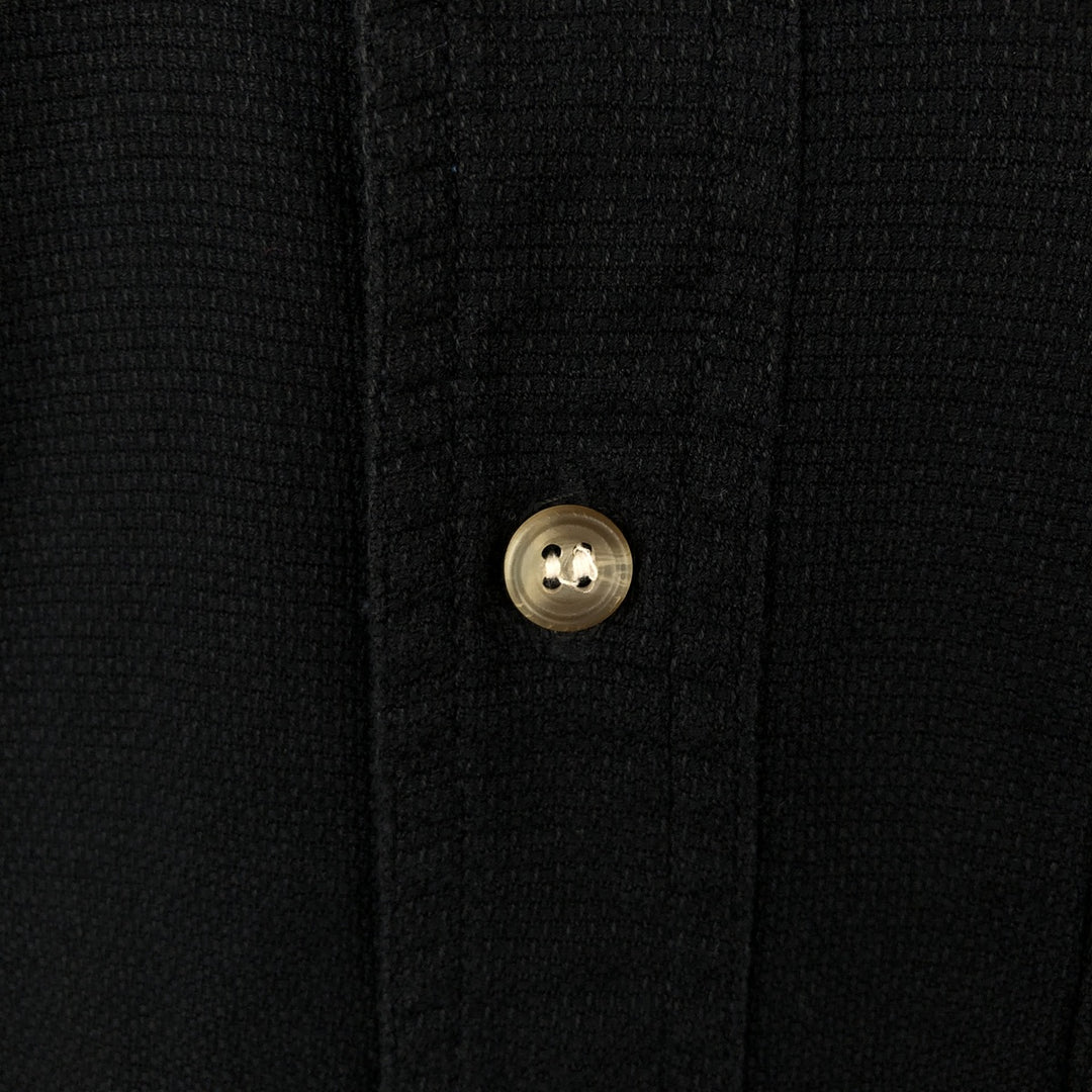2000'S Woolrich Short-Sleeve Button-Down Shirt, Men's Size XL (approx.) cotton black type Vintage Second Hand
