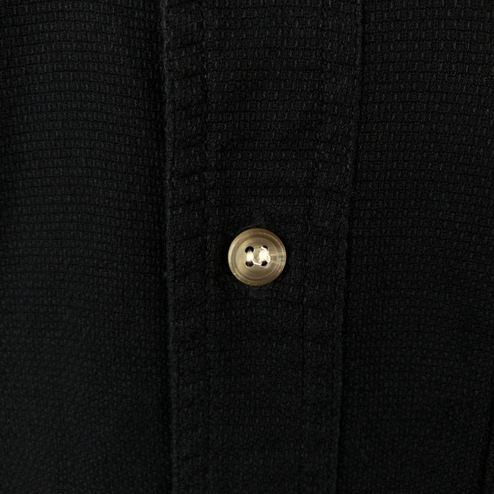 2000'S Woolrich Short-Sleeve Button-Down Shirt, Men's Size XL (approx.) cotton black type Vintage Second Hand
