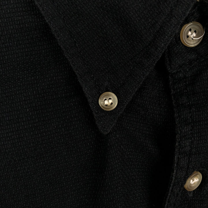 2000'S Woolrich Short-Sleeve Button-Down Shirt, Men's Size XL (approx.) cotton black type Vintage Second Hand