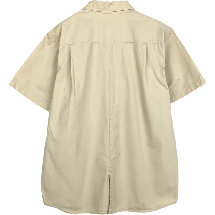 2000'S Patagonia Organic Cotton Short-Sleeve Cotton Shirt, Men's Size L (approx.) Organic cotton Beige type Vintage Second Hand