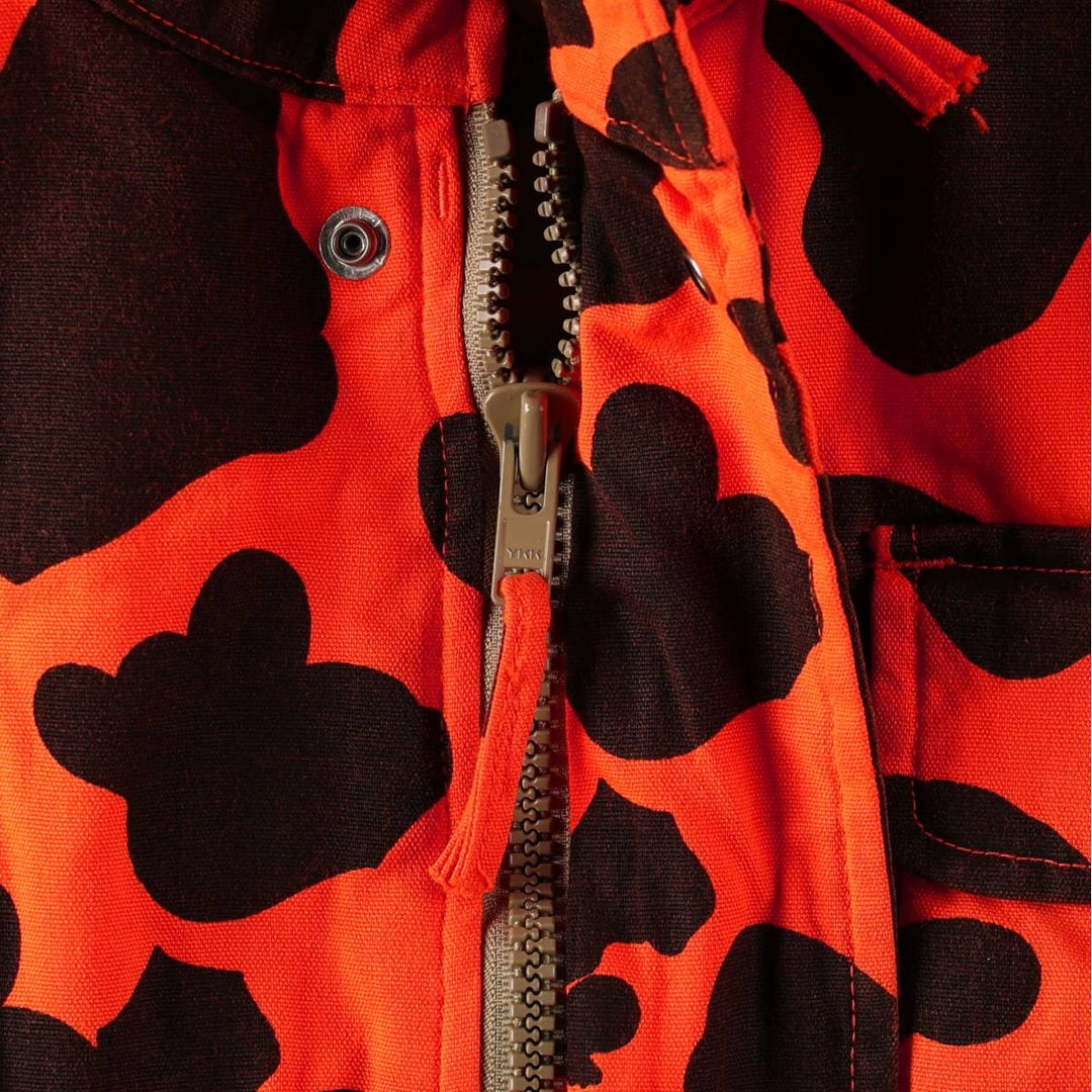 Raerviks Camouflage Pattern Duck Hunter Camo Hunting Jacket, Men's Size L (approx.) unclear orange type Vintage Second Hand