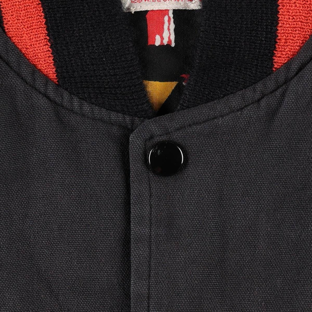 90'S Satin Jackets inc. HARD ROCK CAFE Blouson, Men's Size L (approx.), Vintage unclear black type Vintage Second Hand