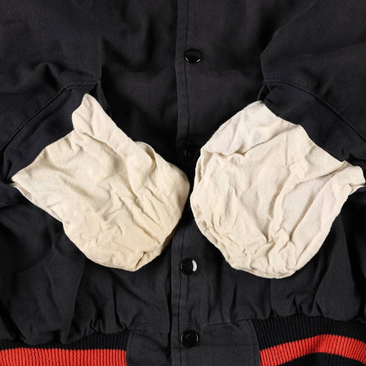 90'S Satin Jackets inc. HARD ROCK CAFE Blouson, Men's Size L (approx.), Vintage unclear black type Vintage Second Hand