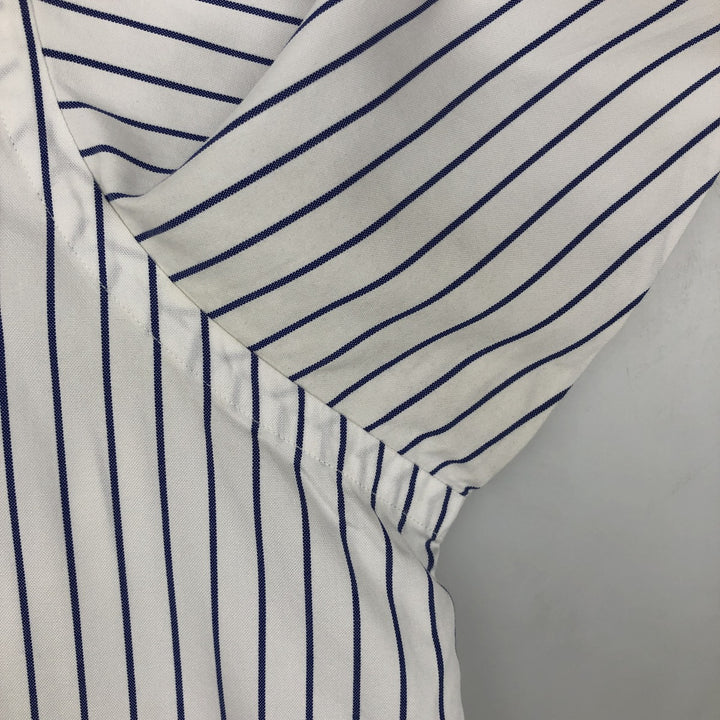 Ralph Lauren YAMOUTH Long-Sleeve Button-Down Striped Shirt, Men's Size XL (approx.) cotton blue type Vintage Second Hand