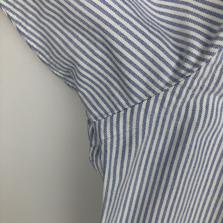 Ralph Lauren Classic Fit Long Sleeve Button Down Striped Shirt Men's XL cotton blue type Vintage Second Hand
