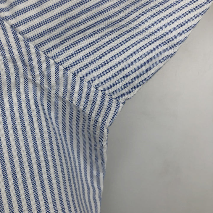 Ralph Lauren Classic Fit Long Sleeve Button Down Striped Shirt Men's XL cotton blue type Vintage Second Hand