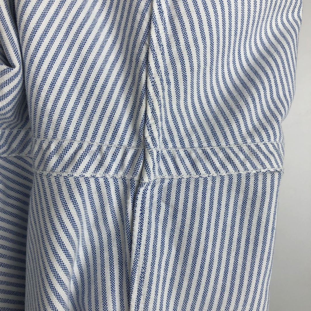 Ralph Lauren Classic Fit Long Sleeve Button Down Striped Shirt Men's XL cotton blue type Vintage Second Hand