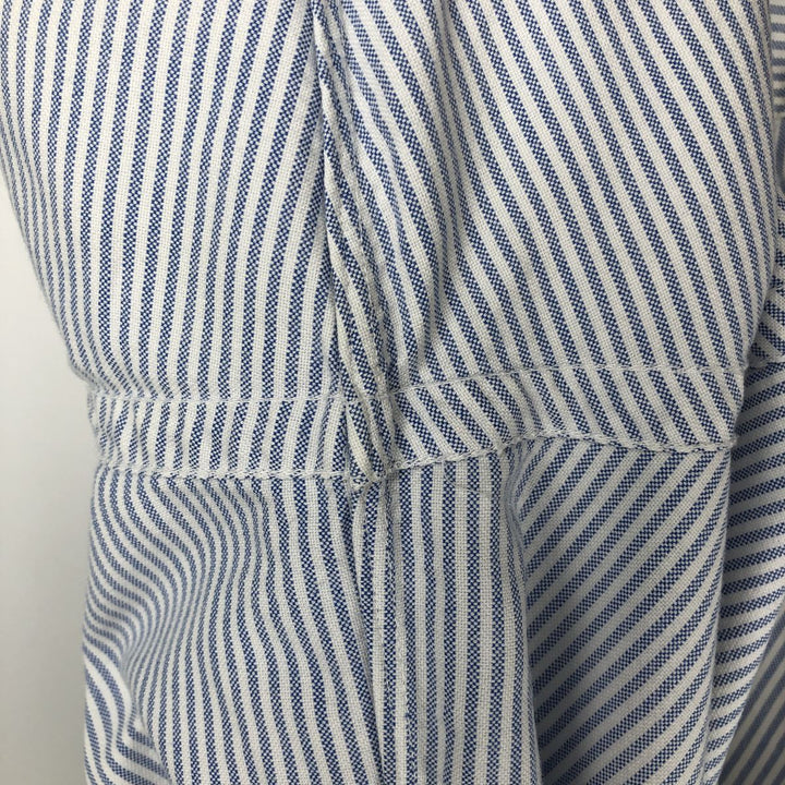Ralph Lauren Classic Fit Long Sleeve Button Down Striped Shirt Men's XL cotton blue type Vintage Second Hand