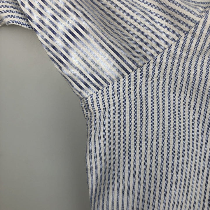 Ralph Lauren Classic Fit Long Sleeve Button Down Striped Shirt, Men's Size L cotton blue type Vintage Second Hand