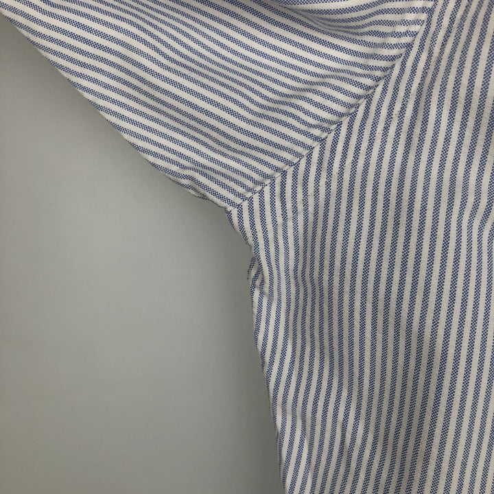 Ralph Lauren Classic Fit Long Sleeve Button Down Striped Shirt, Men's Size L cotton blue type Vintage Second Hand