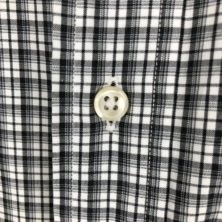 Ralph Lauren Classic Fit Long Sleeve Button Down Check Shirt Men's XL cotton black type Vintage Second Hand