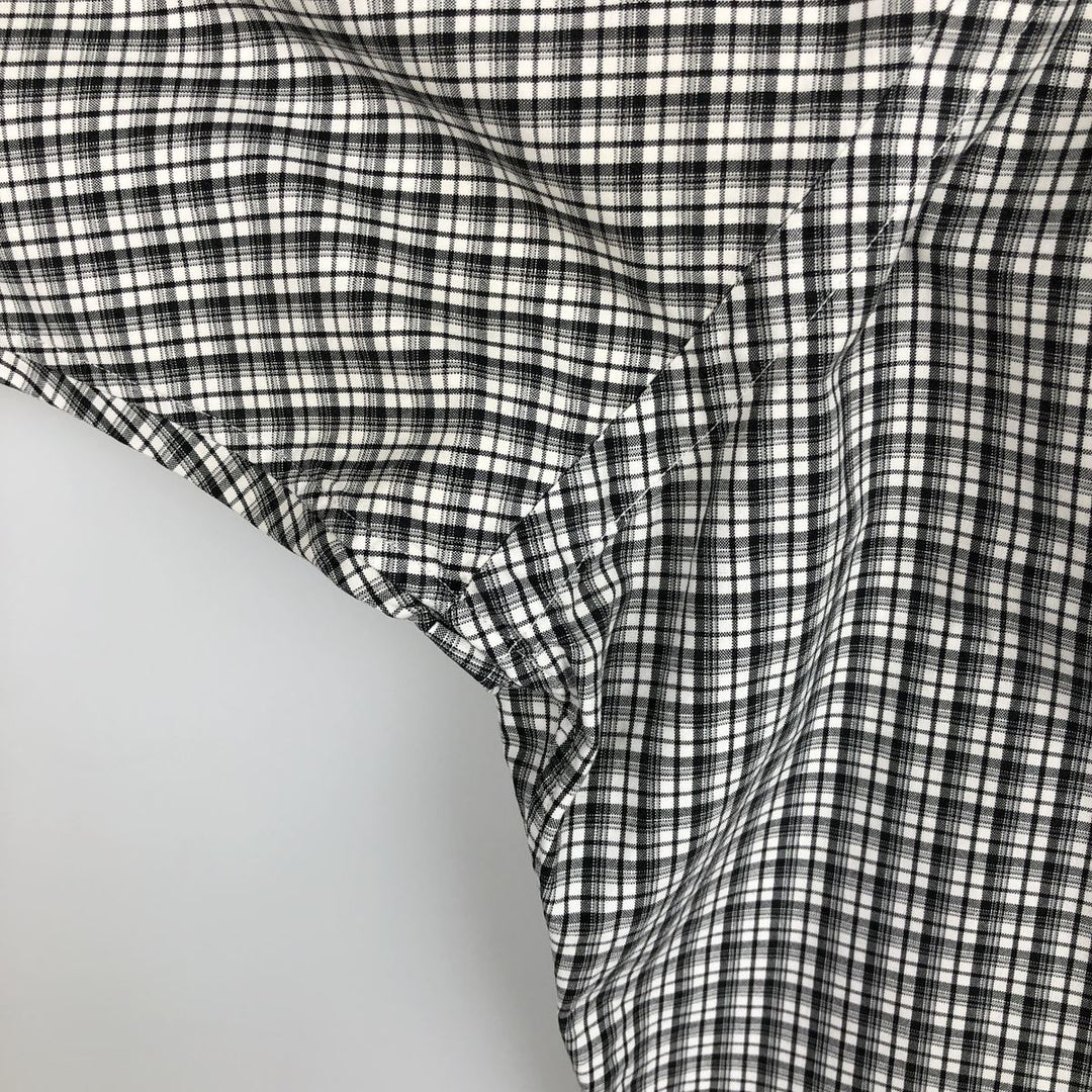 Ralph Lauren Classic Fit Long Sleeve Button Down Check Shirt Men's XL cotton black type Vintage Second Hand