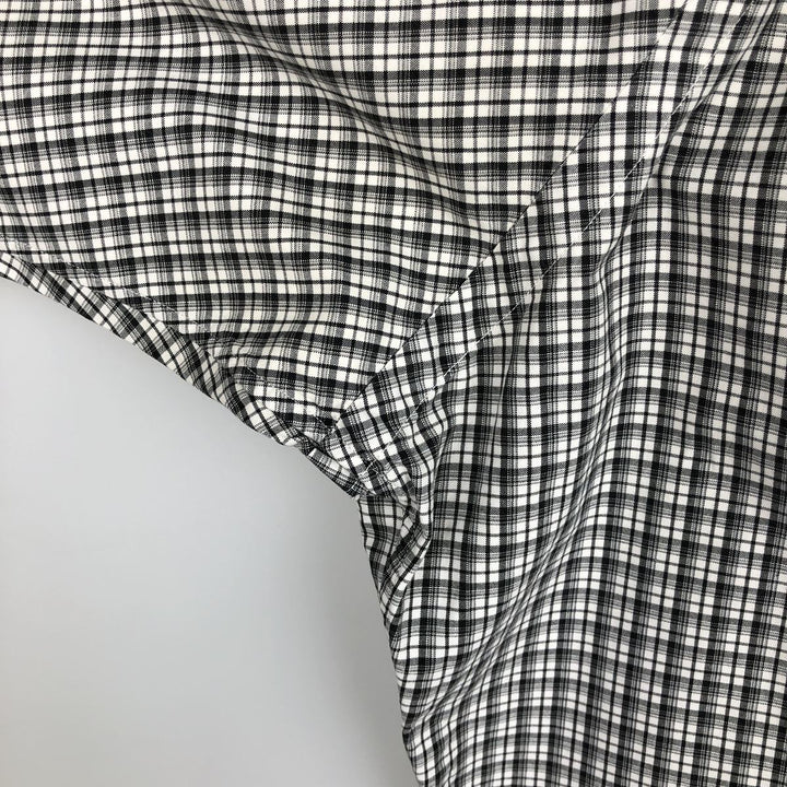 Ralph Lauren Classic Fit Long Sleeve Button Down Check Shirt Men's XL cotton black type Vintage Second Hand