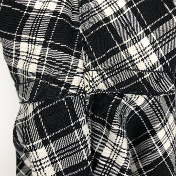 Ralph Lauren POLO RALPH LAUREN Check Pattern Long-Sleeve Cotton Shirt, Men's Size M (approx.) cotton black type Vintage Second Hand