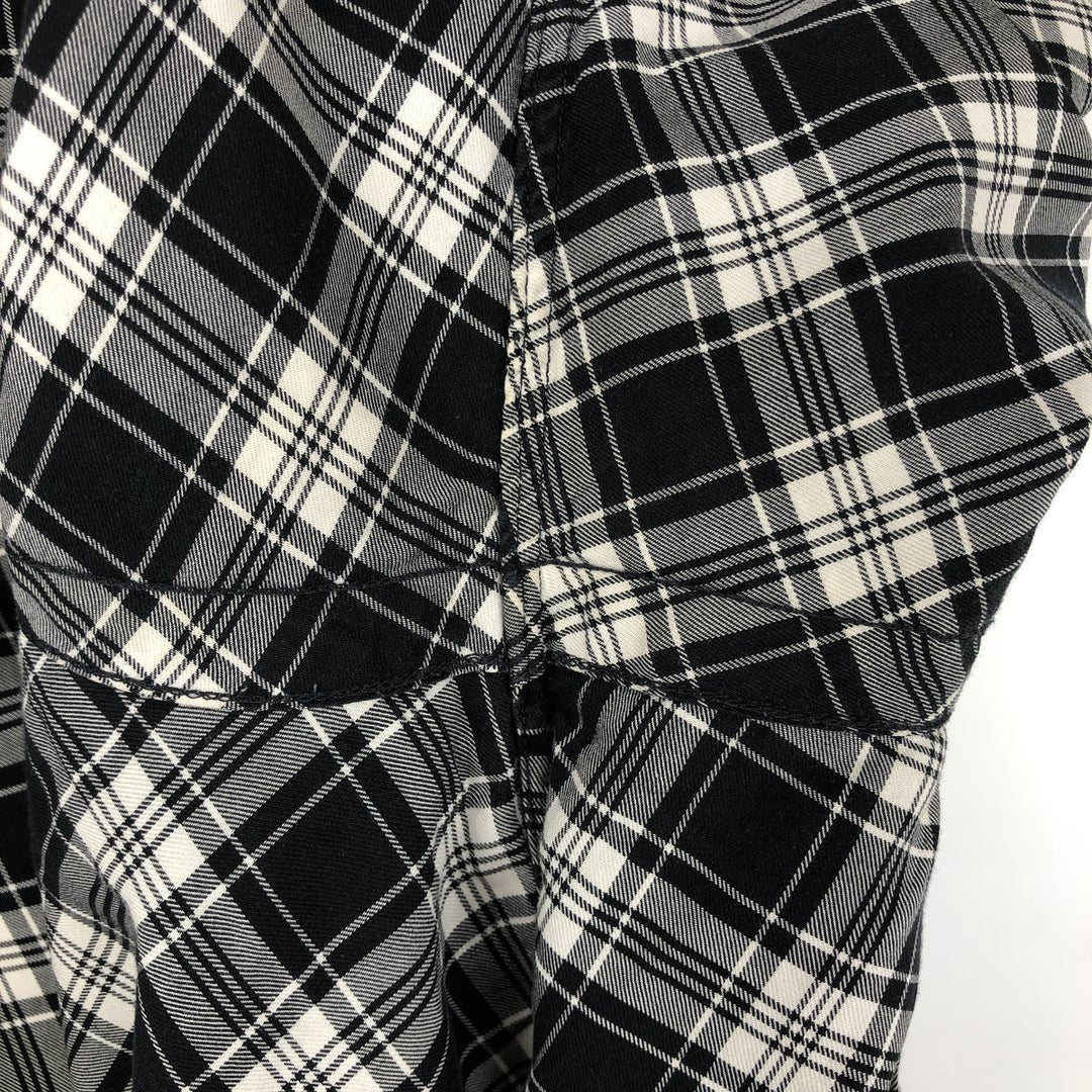 Ralph Lauren POLO RALPH LAUREN Check Pattern Long-Sleeve Cotton Shirt, Men's Size M (approx.) cotton black type Vintage Second Hand