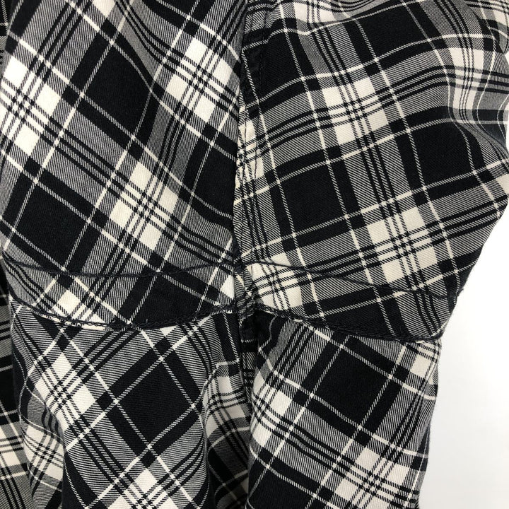 Ralph Lauren POLO RALPH LAUREN Check Pattern Long-Sleeve Cotton Shirt, Men's Size M (approx.) cotton black type Vintage Second Hand
