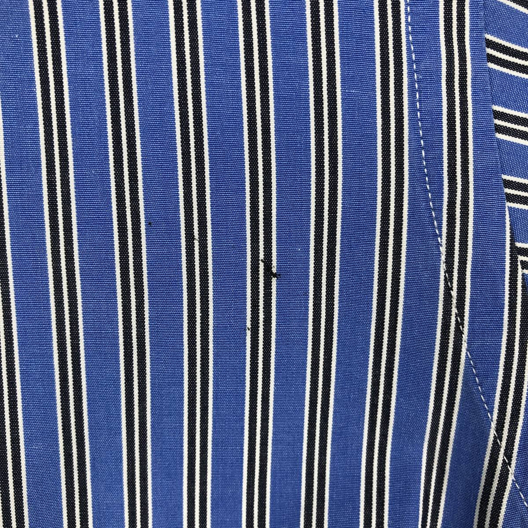 Ralph Lauren Classic Fit Multi Stripe Long Sleeve Button Down Striped Shirt Men's Size L cotton blue type Vintage Second Hand