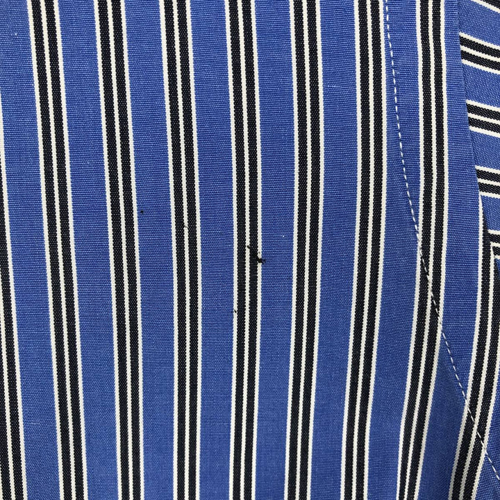 Ralph Lauren Classic Fit Multi Stripe Long Sleeve Button Down Striped Shirt Men's Size L cotton blue type Vintage Second Hand