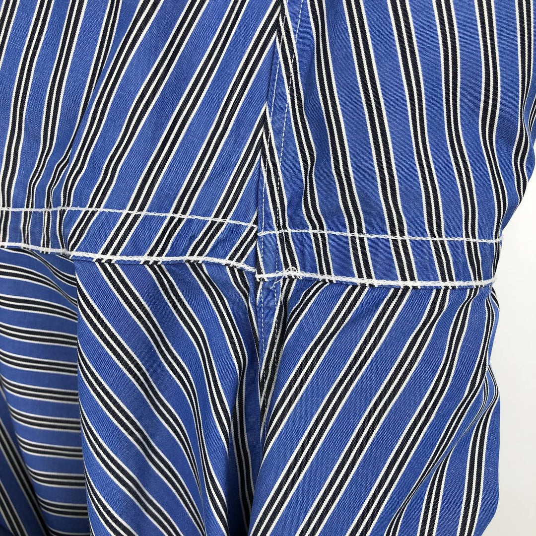 Ralph Lauren Classic Fit Multi Stripe Long Sleeve Button Down Striped Shirt Men's Size L cotton blue type Vintage Second Hand