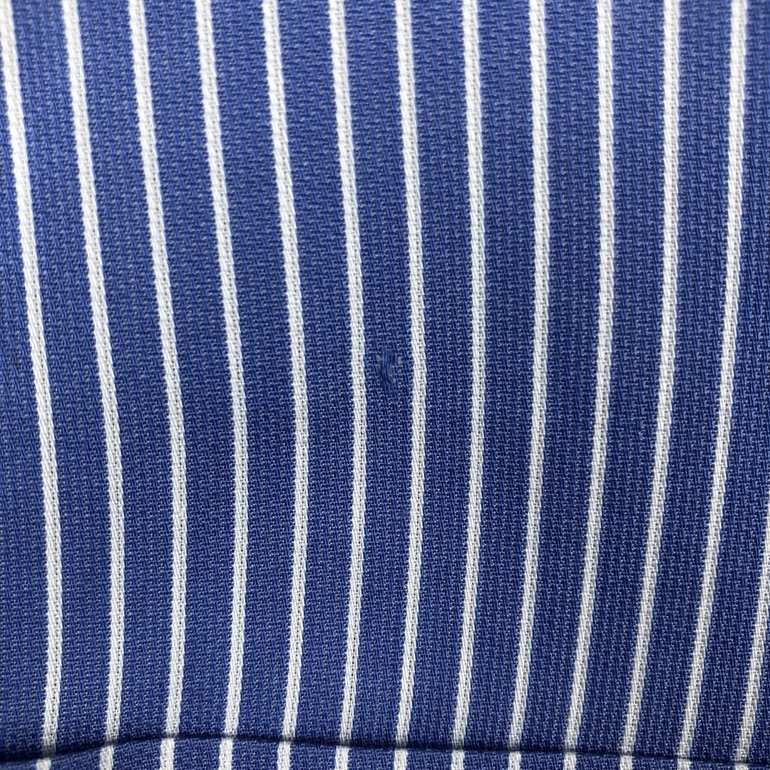 Ralph Lauren POLO by Ralph Lauren WARWICK Long-Sleeve Cotton Stripe Shirt, Men's Size L (approx.) cotton blue type Vintage Second Hand
