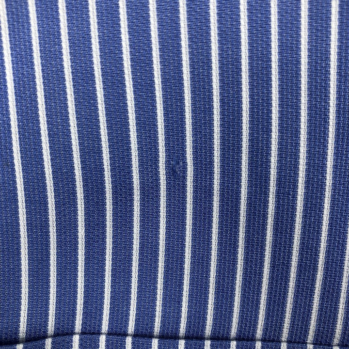 Ralph Lauren POLO by Ralph Lauren WARWICK Long-Sleeve Cotton Stripe Shirt, Men's Size L (approx.) cotton blue type Vintage Second Hand