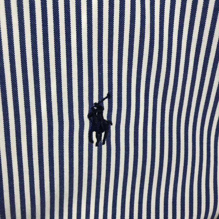 Ralph Lauren Classic Fit Long Sleeve Button Down Striped Shirt Men's XL cotton blue type Vintage Second Hand
