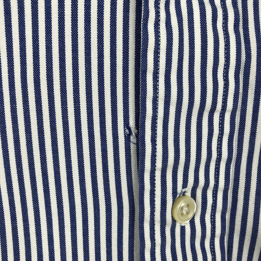 Ralph Lauren Classic Fit Long Sleeve Button Down Striped Shirt Men's XL cotton blue type Vintage Second Hand