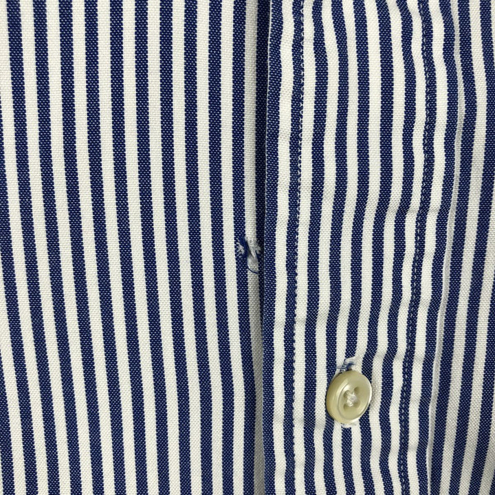 Ralph Lauren Classic Fit Long Sleeve Button Down Striped Shirt Men's XL cotton blue type Vintage Second Hand