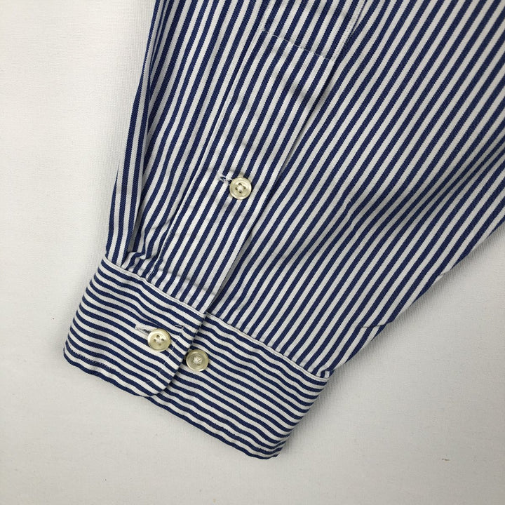 Ralph Lauren Classic Fit Long Sleeve Button Down Striped Shirt Men's XL cotton blue type Vintage Second Hand