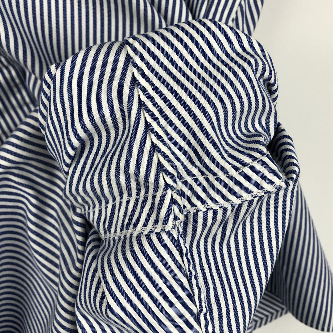 Ralph Lauren Classic Fit Long Sleeve Button Down Striped Shirt Men's XL cotton blue type Vintage Second Hand
