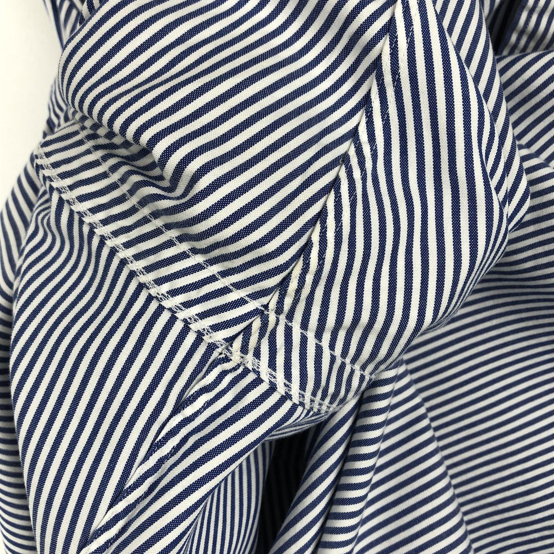 Ralph Lauren Classic Fit Long Sleeve Button Down Striped Shirt Men's XL cotton blue type Vintage Second Hand