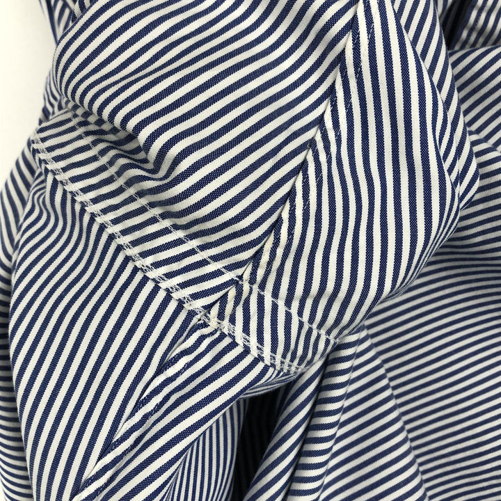Ralph Lauren Classic Fit Long Sleeve Button Down Striped Shirt Men's XL cotton blue type Vintage Second Hand