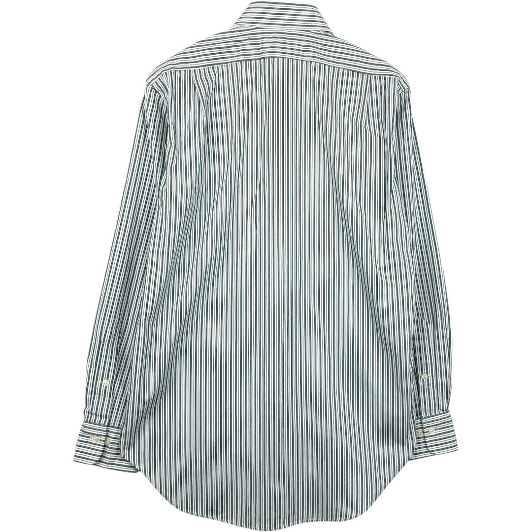 Ralph Lauren POLO by Ralph Lauren REGENT CLASSIC FIT Multi-stripe Long-Sleeve Cotton Stripe Shirt (Men's Size S) cotton white type Vintage Second Hand