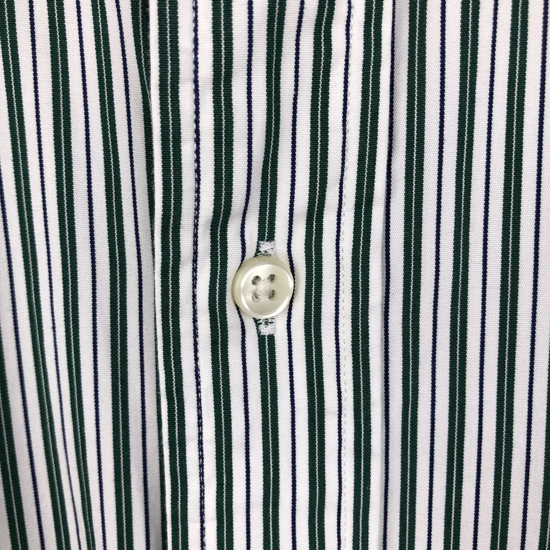 Ralph Lauren POLO by Ralph Lauren REGENT CLASSIC FIT Multi-stripe Long-Sleeve Cotton Stripe Shirt (Men's Size S) cotton white type Vintage Second Hand