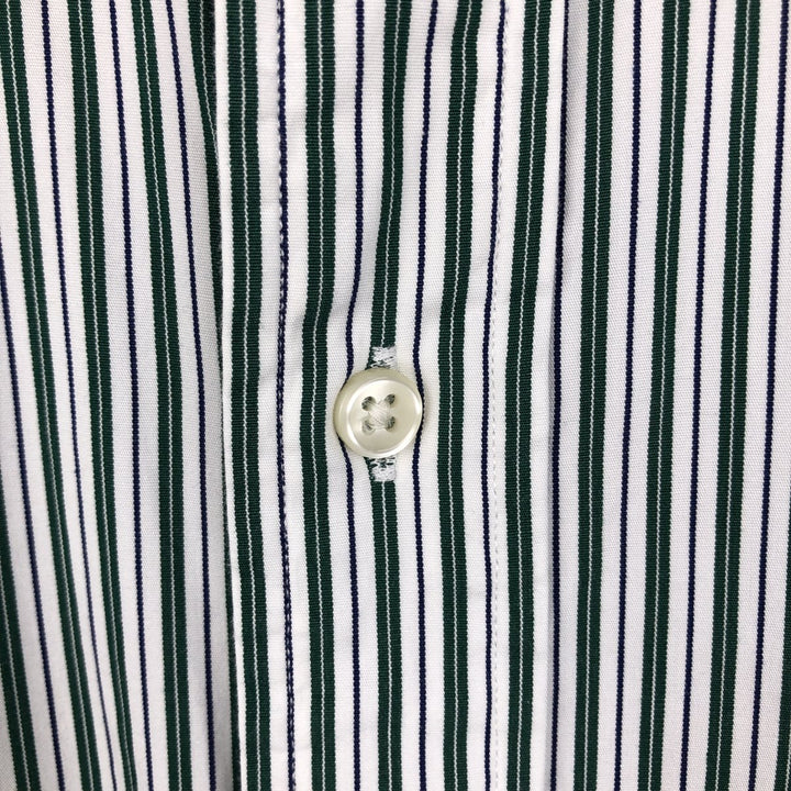 Ralph Lauren POLO by Ralph Lauren REGENT CLASSIC FIT Multi-stripe Long-Sleeve Cotton Stripe Shirt (Men's Size S) cotton white type Vintage Second Hand