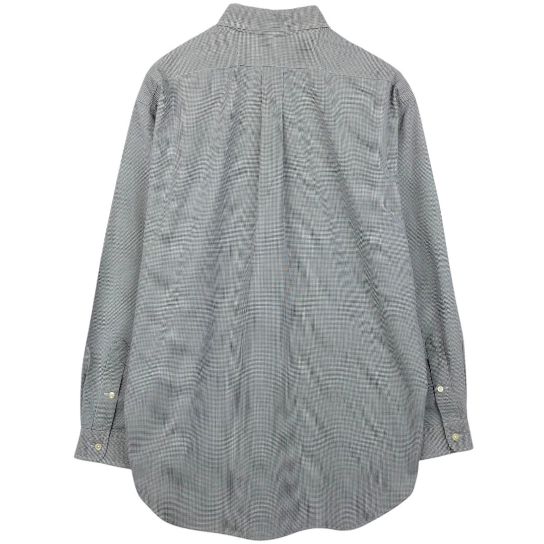 Ralph Lauren BLAKE long sleeve button down check shirt, men's size L cotton black type Vintage Second Hand
