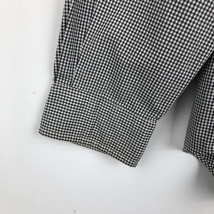 Ralph Lauren CUSTOM FIT Gingham Check Long Sleeve Button Down Check Shirt Men's L size cotton black type Vintage Second Hand