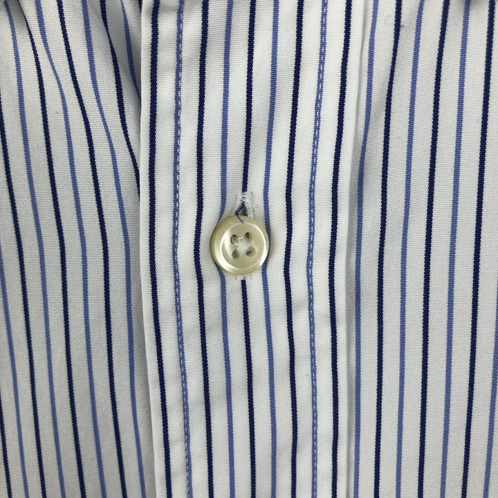 Ralph Lauren Custom Fit Multi-Stripe Long Sleeve Button-Down Striped Shirt, Men's XL cotton white type Vintage Second Hand
