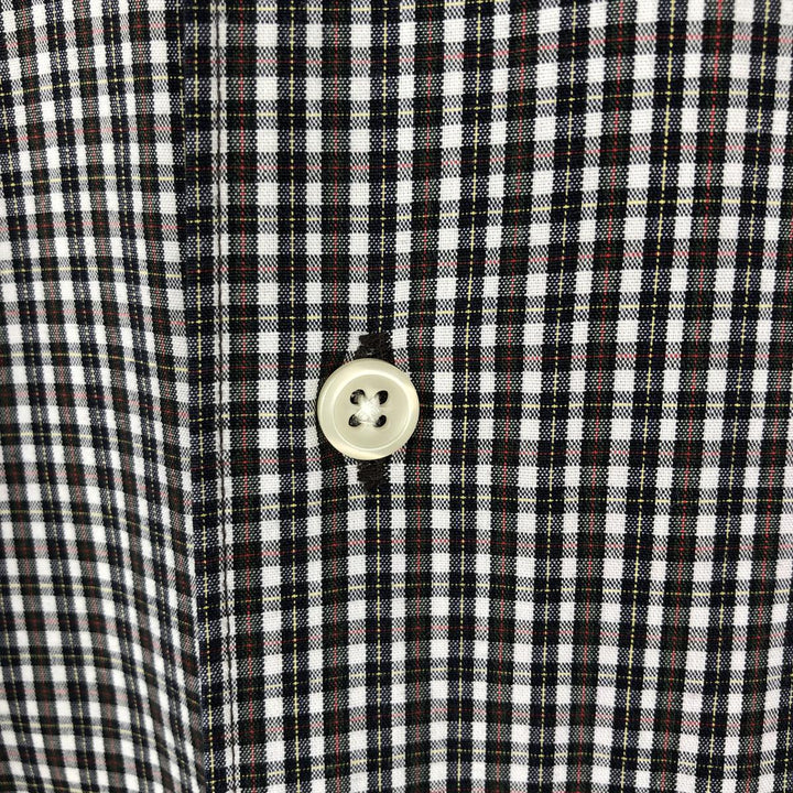 Ralph Lauren MARLOWE Long Sleeve Button-Down Check Shirt, Men's Size L cotton Green type dark green Vintage Second Hand