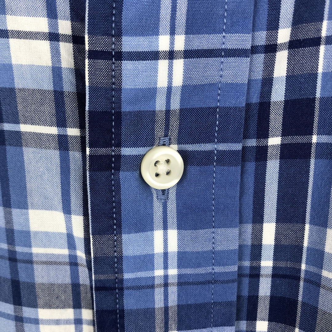 Ralph Lauren Classic Fit Long Sleeve Button Down Check Shirt Men's XL cotton blue type Vintage Second Hand