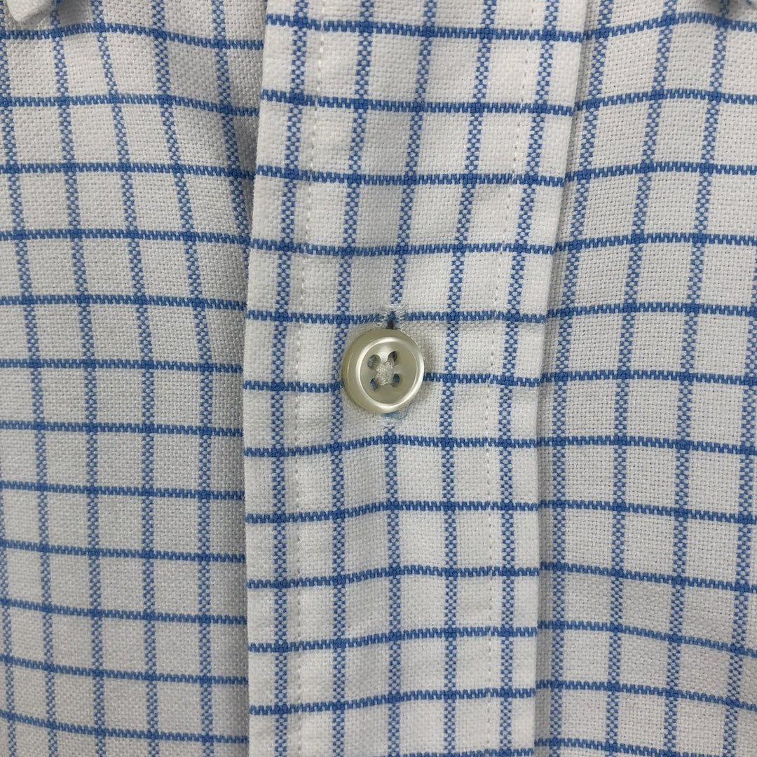 Ralph Lauren BLAKE long sleeve button down check shirt, men's XL size cotton white type Vintage Second Hand