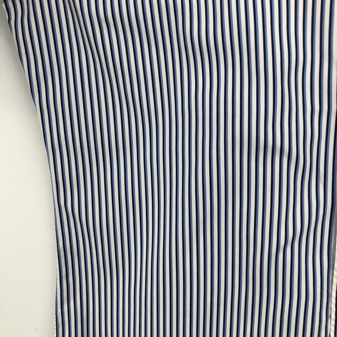 Ralph Lauren Classic Fit Multi-Stripe Long Sleeve Button-Down Striped Shirt, Men's Size L cotton white type Vintage Second Hand
