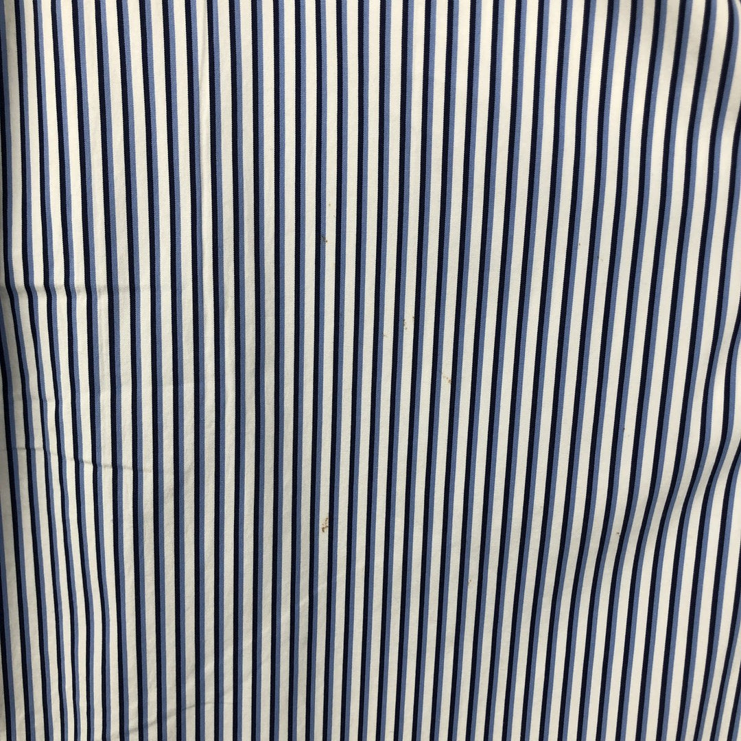Ralph Lauren Classic Fit Multi-Stripe Long Sleeve Button-Down Striped Shirt, Men's Size L cotton white type Vintage Second Hand